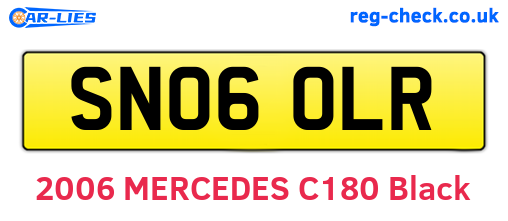 SN06OLR are the vehicle registration plates.