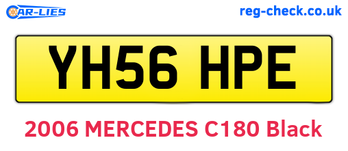 YH56HPE are the vehicle registration plates.