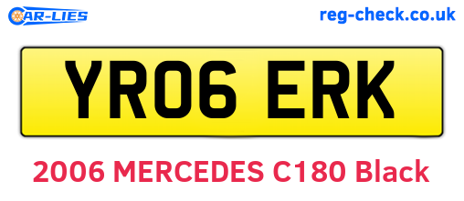 YR06ERK are the vehicle registration plates.