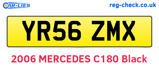 YR56ZMX are the vehicle registration plates.