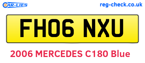 FH06NXU are the vehicle registration plates.
