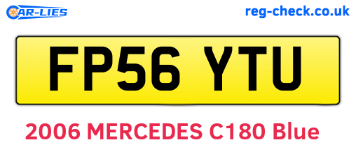 FP56YTU are the vehicle registration plates.