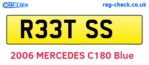 R33TSS are the vehicle registration plates.