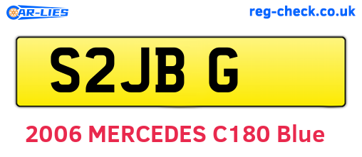 S2JBG are the vehicle registration plates.