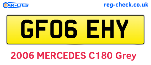 GF06EHY are the vehicle registration plates.