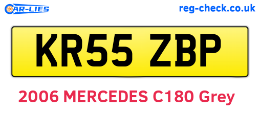 KR55ZBP are the vehicle registration plates.