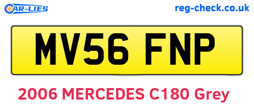 MV56FNP are the vehicle registration plates.