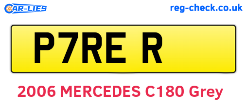 P7RER are the vehicle registration plates.