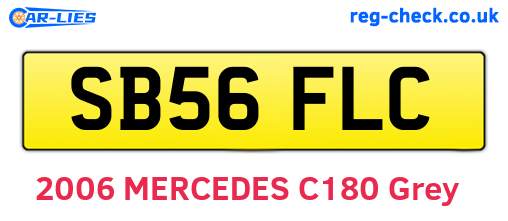 SB56FLC are the vehicle registration plates.
