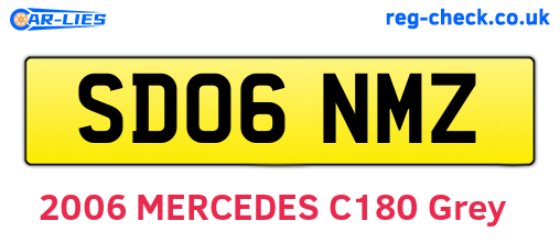 SD06NMZ are the vehicle registration plates.