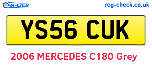 YS56CUK are the vehicle registration plates.