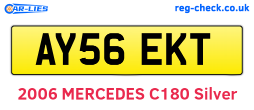 AY56EKT are the vehicle registration plates.