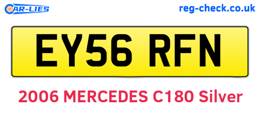 EY56RFN are the vehicle registration plates.