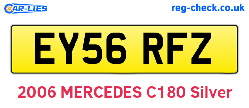 EY56RFZ are the vehicle registration plates.