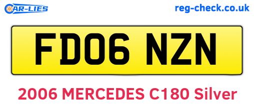 FD06NZN are the vehicle registration plates.