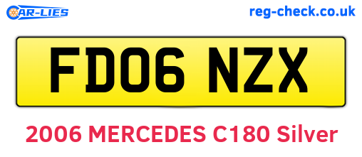 FD06NZX are the vehicle registration plates.