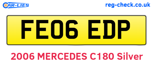 FE06EDP are the vehicle registration plates.