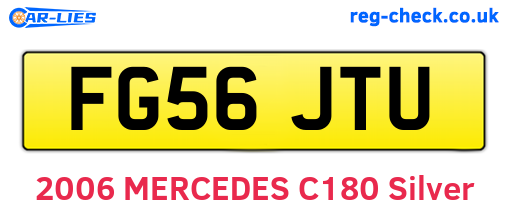 FG56JTU are the vehicle registration plates.