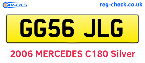GG56JLG are the vehicle registration plates.
