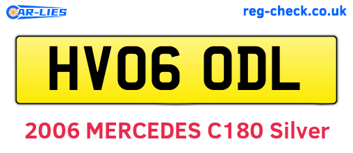 HV06ODL are the vehicle registration plates.