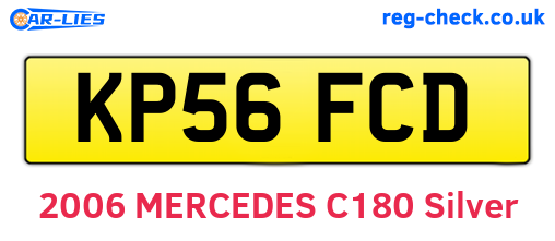 KP56FCD are the vehicle registration plates.