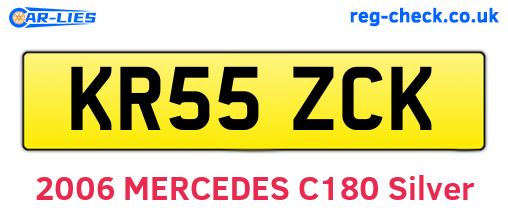 KR55ZCK are the vehicle registration plates.