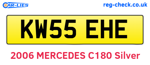 KW55EHE are the vehicle registration plates.