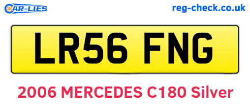 LR56FNG are the vehicle registration plates.