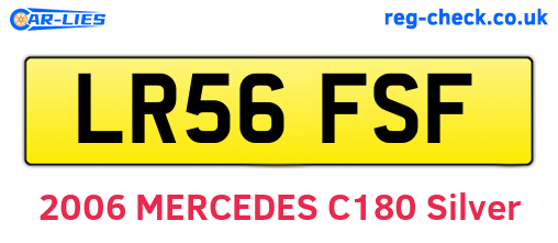LR56FSF are the vehicle registration plates.