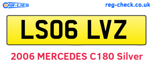 LS06LVZ are the vehicle registration plates.