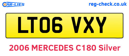 LT06VXY are the vehicle registration plates.