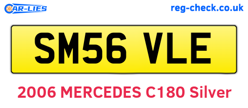 SM56VLE are the vehicle registration plates.