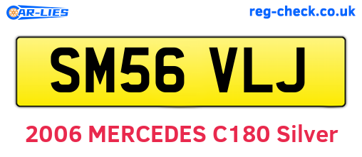 SM56VLJ are the vehicle registration plates.