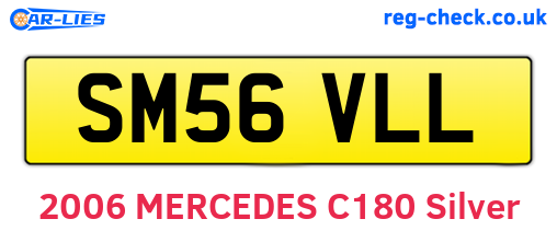 SM56VLL are the vehicle registration plates.