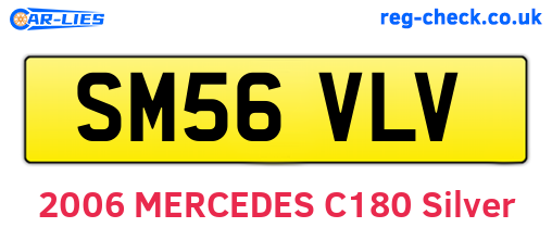 SM56VLV are the vehicle registration plates.