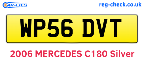WP56DVT are the vehicle registration plates.