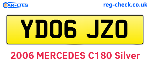 YD06JZO are the vehicle registration plates.