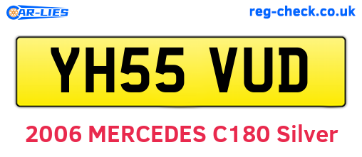 YH55VUD are the vehicle registration plates.