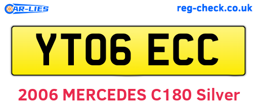 YT06ECC are the vehicle registration plates.