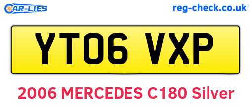 YT06VXP are the vehicle registration plates.