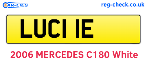 LUC11E are the vehicle registration plates.