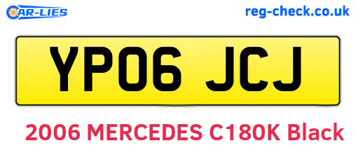 YP06JCJ are the vehicle registration plates.
