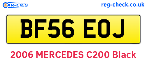 BF56EOJ are the vehicle registration plates.