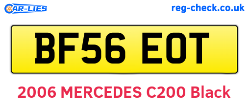 BF56EOT are the vehicle registration plates.
