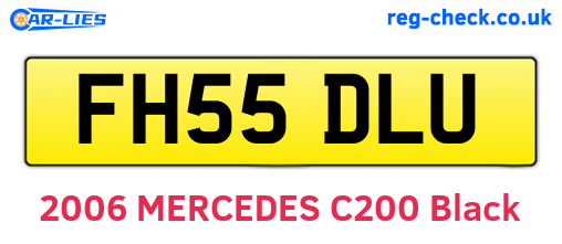 FH55DLU are the vehicle registration plates.