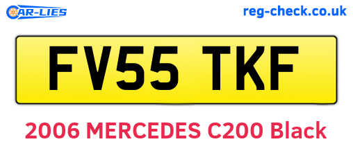 FV55TKF are the vehicle registration plates.
