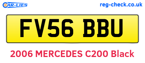 FV56BBU are the vehicle registration plates.