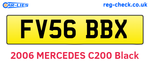 FV56BBX are the vehicle registration plates.
