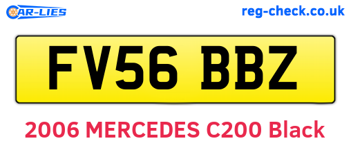 FV56BBZ are the vehicle registration plates.