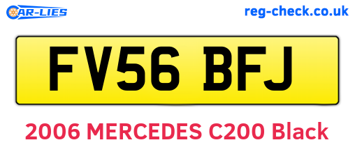 FV56BFJ are the vehicle registration plates.